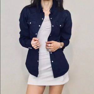 NWT Torn by Ronny Kobo denim shirt (Medium)